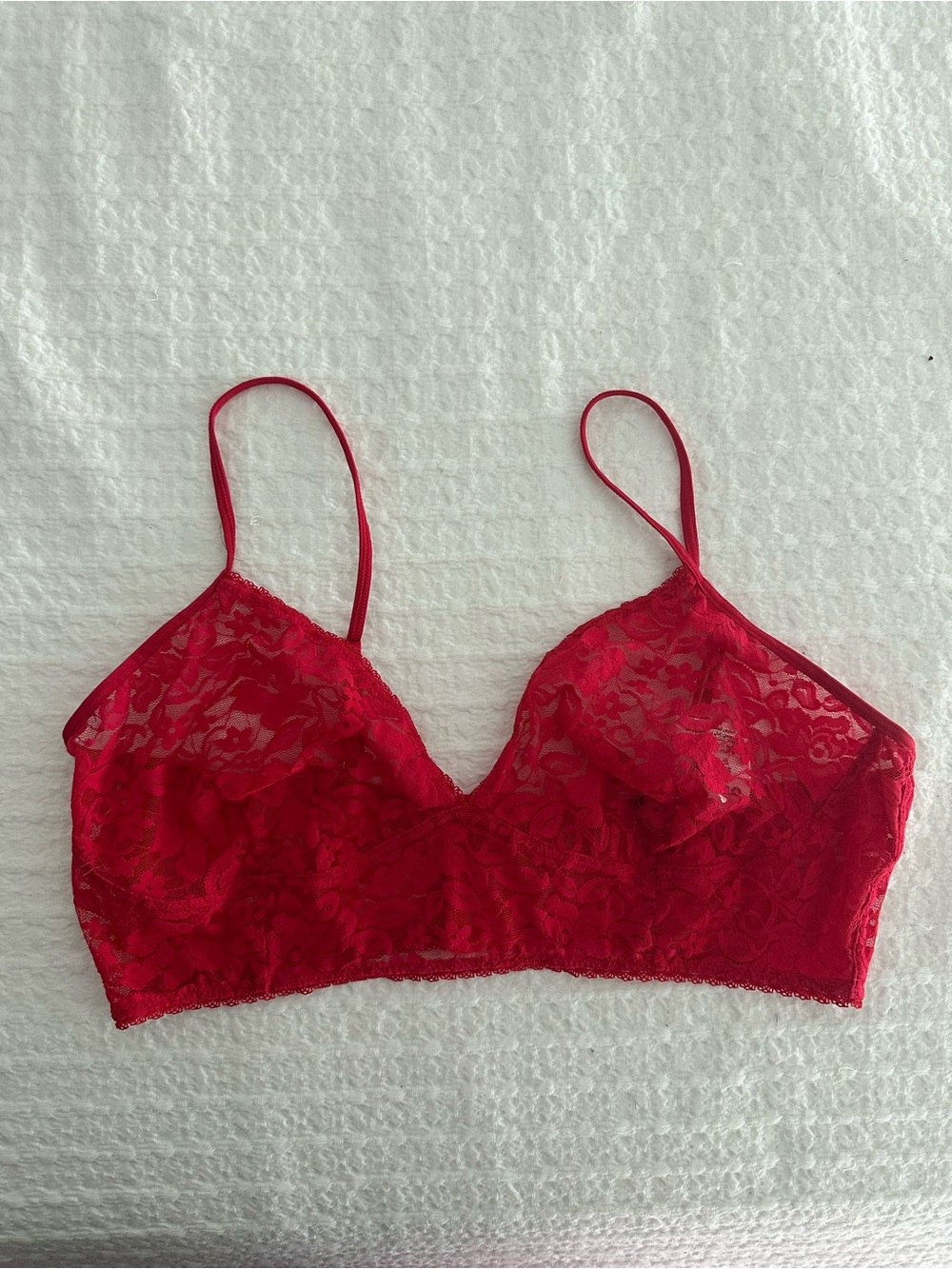 INC International Concepts Red Lace Bralette